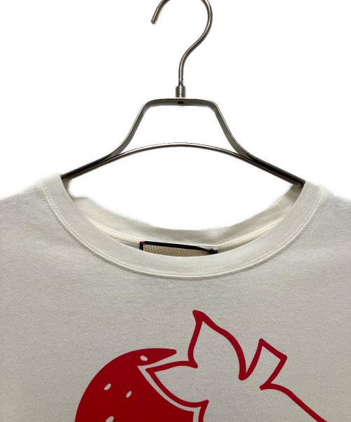 GUCCI（グッチ）GUCCI (グッチ) STRAWBERRY GUCCI T-shirt/ストロベリー プリント Tシャツ アイボリー サイズ:XXSの古着・服飾アイテム