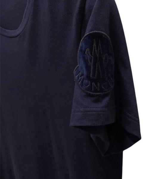 MONCLER（モンクレール）MONCLER (モンクレール) ワッペンロゴTシャツ ネイビー サイズ:Ｍの古着・服飾アイテム