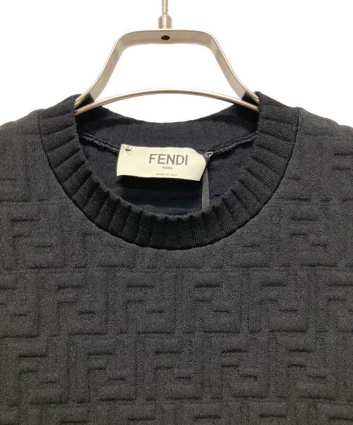 FENDI（フェンディ）FENDI (フェンディ) ズッカジャージーワンピース ブラック サイズ:38の古着・服飾アイテム