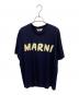 MARNI（マルニ）の古着「ロゴ入り オーガニックコットン製Tシャツ」｜ネイビー