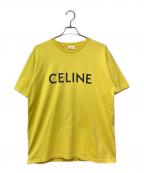 CELINEセリーヌ）の古着「ルーズロゴTシャツ」｜イエロー