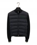 MONCLERモンクレール）の古着「ダウン切替ニットジャケット」｜ブラック