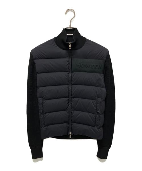 MONCLER（モンクレール）MONCLER (モンクレール) ダウン切替ニットジャケット ブラック サイズ:Mの古着・服飾アイテム