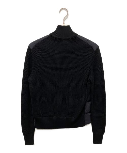 MONCLER（モンクレール）MONCLER (モンクレール) ダウン切替ニットジャケット ブラック サイズ:Mの古着・服飾アイテム
