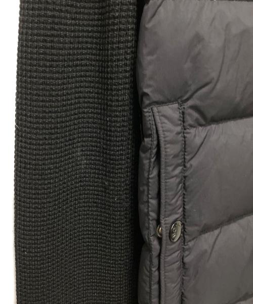 MONCLER（モンクレール）MONCLER (モンクレール) ダウン切替ニットジャケット ブラック サイズ:Mの古着・服飾アイテム