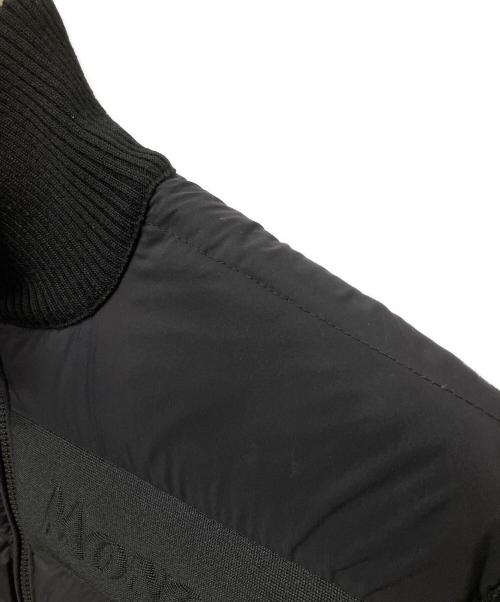 MONCLER（モンクレール）MONCLER (モンクレール) ダウン切替ニットジャケット ブラック サイズ:Mの古着・服飾アイテム
