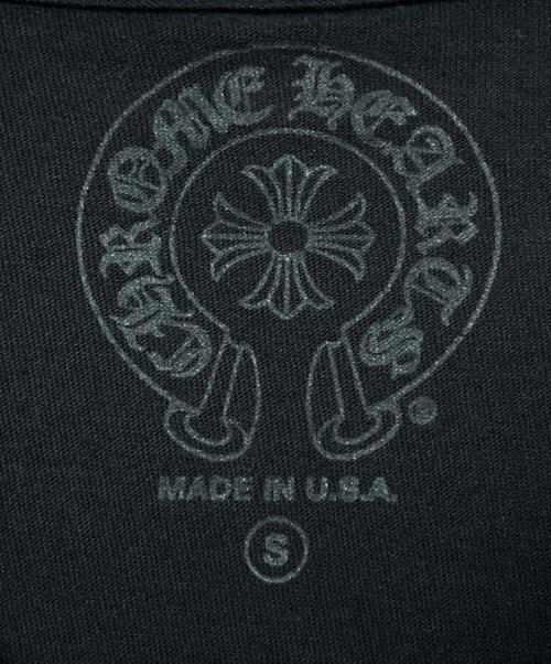 CHROME HEARTS（クロムハーツ）CHROME HEARTS (クロムハーツ) ネックロゴロングスリーブTシャツ ブラック サイズ:Sの古着・服飾アイテム