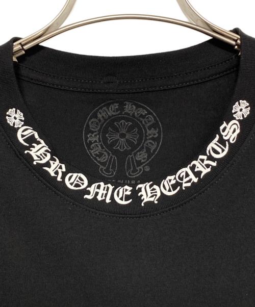 CHROME HEARTS（クロムハーツ）CHROME HEARTS (クロムハーツ) ネックロゴロングスリーブTシャツ ブラック サイズ:Sの古着・服飾アイテム