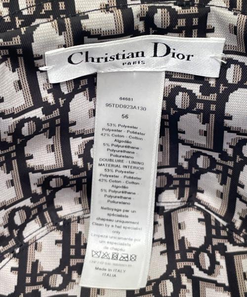 Christian Dior（クリスチャン ディオール）Christian Dior (クリスチャン ディオール) オブリークハット ブラック サイズ:56の古着・服飾アイテム