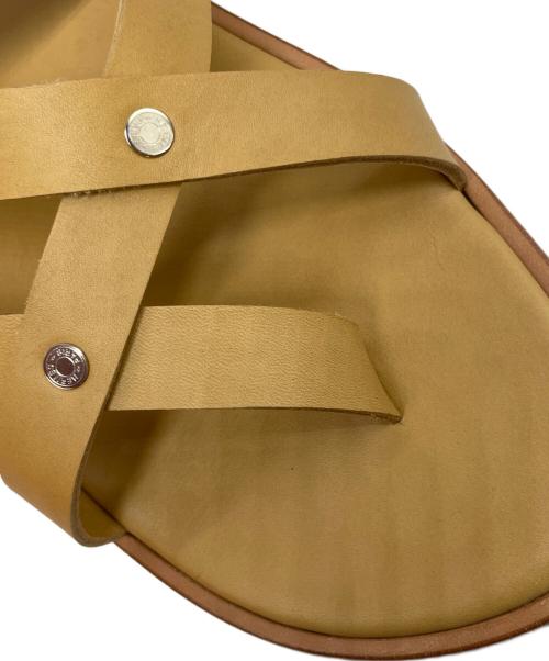 HERMES（エルメス）HERMES (エルメス) ストラップレザー サンダル セリエ ブラウン サイズ:44の古着・服飾アイテム