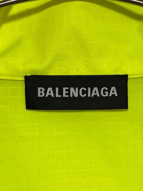 BALENCIAGA（バレンシアガ）BALENCIAGA (バレンシアガ) ロゴナイロンジャケット イエロー×ブラック サイズ:38の古着・服飾アイテム