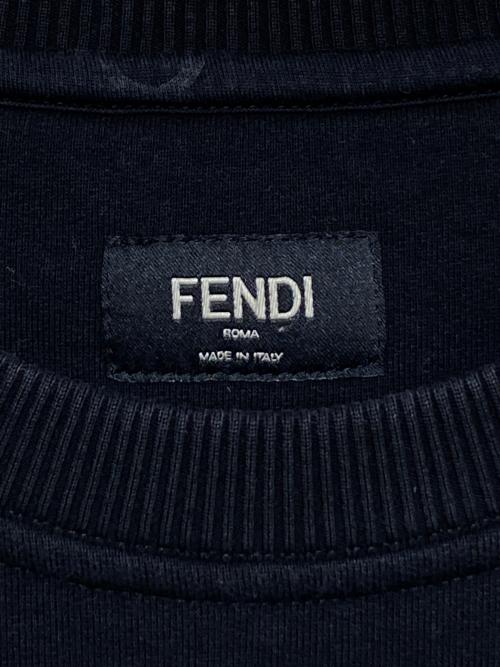 FENDI（フェンディ）FENDI (フェンディ) ロゴスウェット ブラック サイズ:Lの古着・服飾アイテム