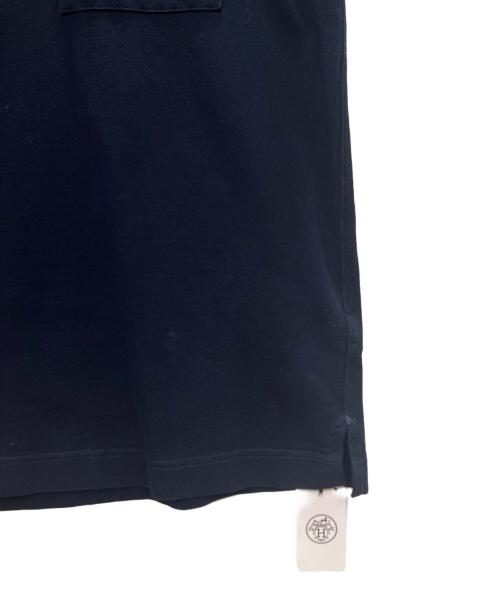 HERMES（エルメス）HERMES (エルメス) 鹿の子 Tシャツ ネイビー サイズ:XSの古着・服飾アイテム