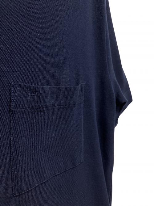 HERMES（エルメス）HERMES (エルメス) 鹿の子 Tシャツ ネイビー サイズ:XSの古着・服飾アイテム