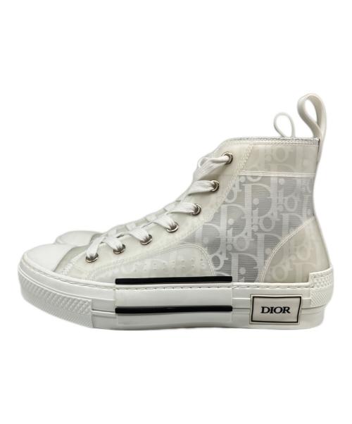 Christian Dior（クリスチャン ディオール）Christian Dior (クリスチャン ディオール) B23 リーグ ハイトップスニーカー ホワイト サイズ:36の古着・服飾アイテム
