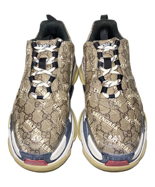 BALENCIAGA（バレンシアガ）BALENCIAGA (バレンシアガ) GUCCI (グッチ) TRIPLE S ブラウン サイズ:41の古着・服飾アイテム