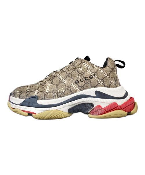 BALENCIAGA（バレンシアガ）BALENCIAGA (バレンシアガ) GUCCI (グッチ) TRIPLE S ブラウン サイズ:41の古着・服飾アイテム