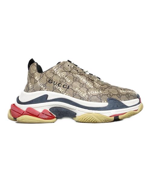 BALENCIAGA（バレンシアガ）BALENCIAGA (バレンシアガ) GUCCI (グッチ) TRIPLE S ブラウン サイズ:41の古着・服飾アイテム