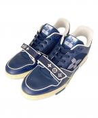 LOUIS VUITTONルイ ヴィトン）の古着「LVトレイナーラインスニーカー」｜ネイビー