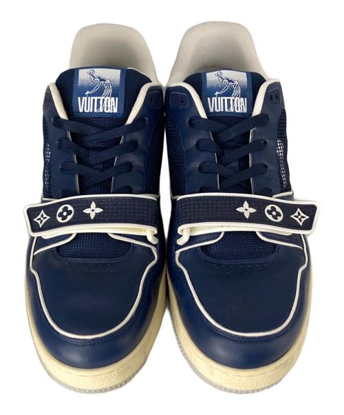 LOUIS VUITTON（ルイ ヴィトン）LOUIS VUITTON (ルイ ヴィトン) LVトレイナーラインスニーカー ネイビー サイズ:9の古着・服飾アイテム