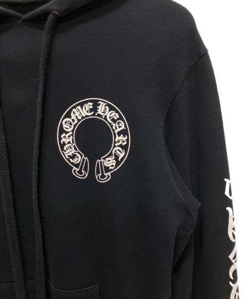 CHROME HEARTS（クロムハーツ）CHROME HEARTS ×MATTY BOY Chrome Hearts Matty Boy Chomper Horseshoe Hoodie クロムハーツ ホースシュー スウェット プルオーバー フーディー ブラック サイズ:Mの古着・服飾アイテム