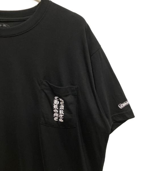 CHROME HEARTS（クロムハーツ）CHROME HEARTS (クロムハーツ) スクロールラベルポケットTシャツ ブラック サイズ:XLの古着・服飾アイテム
