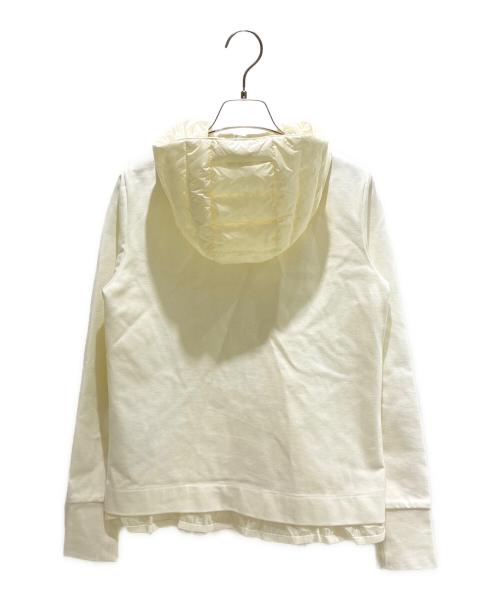 MONCLER（モンクレール）MONCLER (モンクレール) MONCLER ダウン切替ジップパーカー B10938493100 82573 ホワイト サイズ:Sの古着・服飾アイテム