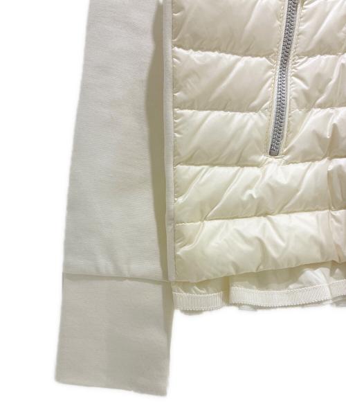 MONCLER（モンクレール）MONCLER (モンクレール) MONCLER ダウン切替ジップパーカー B10938493100 82573 ホワイト サイズ:Sの古着・服飾アイテム