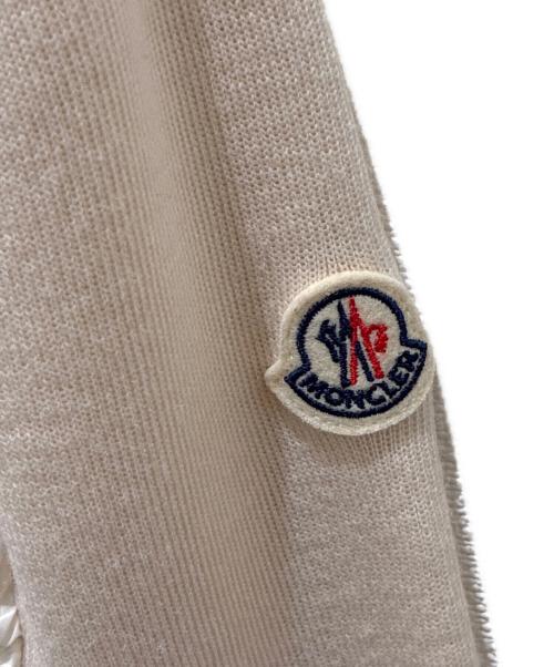 MONCLER（モンクレール）MONCLER (モンクレール) ダウン切替ジップカーディガン ベージュ×ホワイト サイズ:XSの古着・服飾アイテム