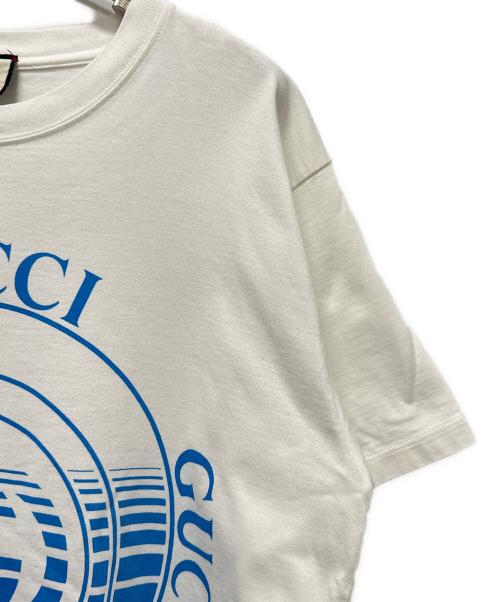 GUCCI（グッチ）GUCCI (グッチ) 20AW ディスクプリントロゴカットソー ホワイト サイズ:Mの古着・服飾アイテム