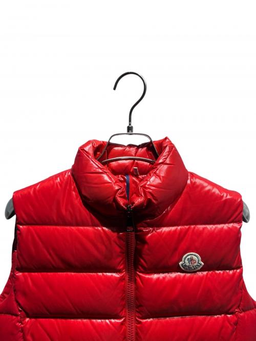 MONCLER（モンクレール）MONCLER (モンクレール) GHANY  ダウンベスト　2018年製 レッド サイズ:1の古着・服飾アイテム