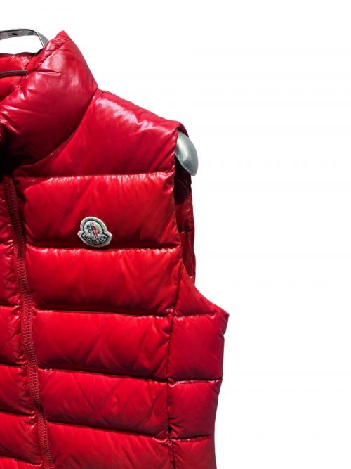 MONCLER（モンクレール）MONCLER (モンクレール) GHANY  ダウンベスト　2018年製 レッド サイズ:1の古着・服飾アイテム