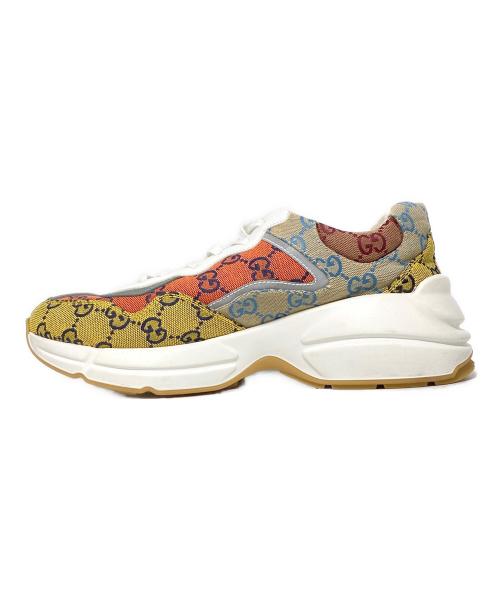 GUCCI（グッチ）GUCCI (グッチ) ライトン GGロゴスニーカー マルチカラー サイズ:6.5の古着・服飾アイテム