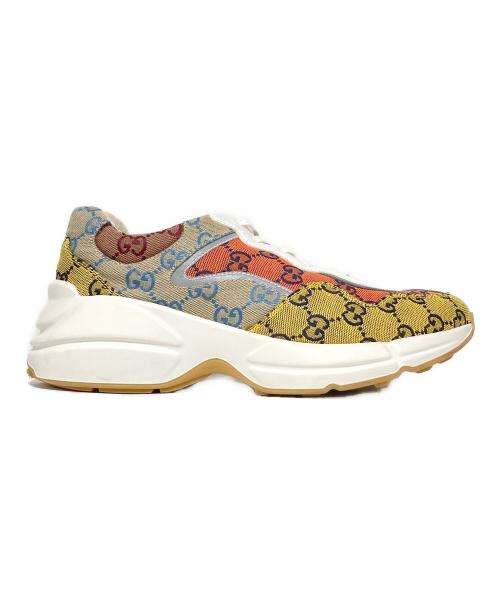 GUCCI（グッチ）GUCCI (グッチ) ライトン GGロゴスニーカー マルチカラー サイズ:6.5の古着・服飾アイテム