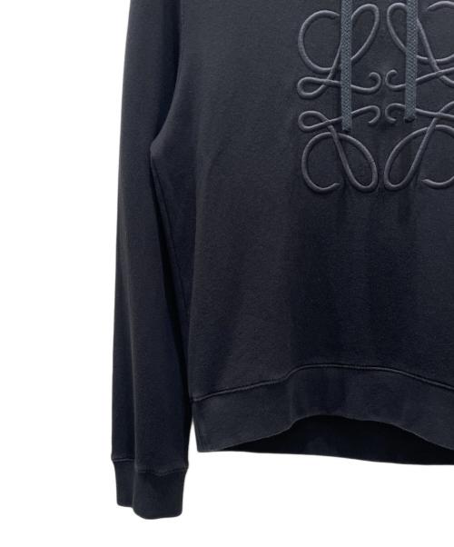 LOEWE（ロエベ）LOEWE (ロエベ) アナグラム刺繍パーカー ブラック サイズ:Mの古着・服飾アイテム