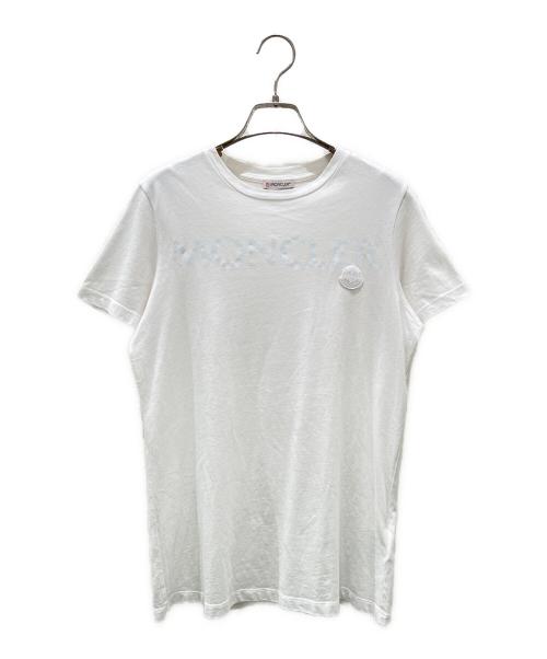 MONCLER（モンクレール）MONCLER (モンクレール) ロゴプリントワッペンTシャツ ホワイト サイズ:XSの古着・服飾アイテム