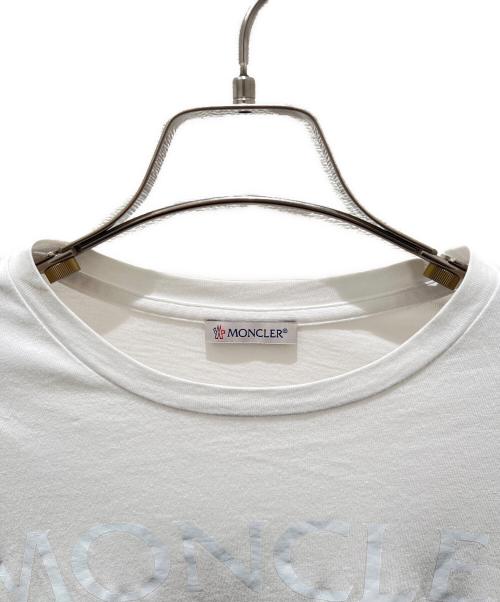 MONCLER（モンクレール）MONCLER (モンクレール) ロゴプリントワッペンTシャツ ホワイト サイズ:XSの古着・服飾アイテム