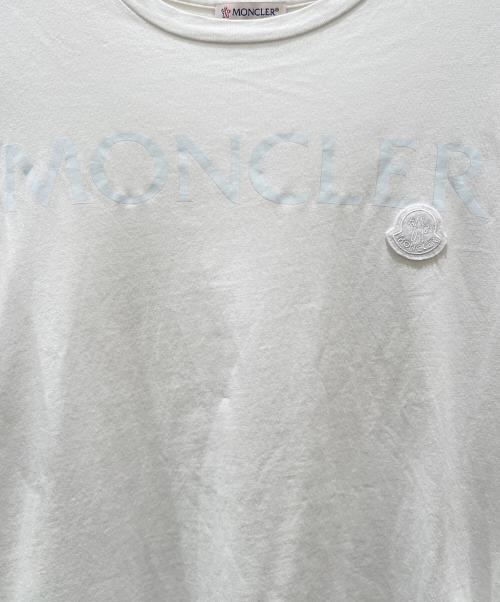 MONCLER（モンクレール）MONCLER (モンクレール) ロゴプリントワッペンTシャツ ホワイト サイズ:XSの古着・服飾アイテム