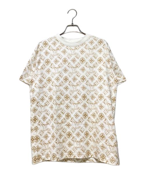 LOUIS VUITTON（ルイ ヴィトン）LOUIS VUITTON (ルイ ヴィトン) モノグラム プリントTシャツ ベージュ×ホワイト サイズ:XSの古着・服飾アイテム