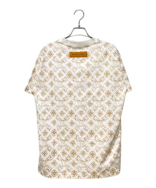 LOUIS VUITTON（ルイ ヴィトン）LOUIS VUITTON (ルイ ヴィトン) モノグラム プリントTシャツ ベージュ×ホワイト サイズ:XSの古着・服飾アイテム