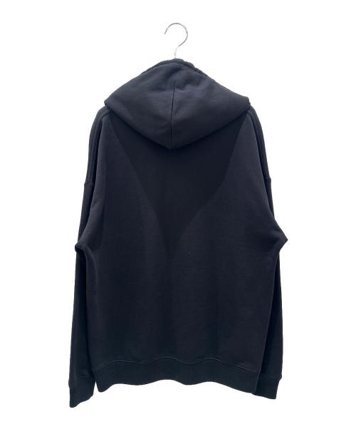 LOEWE（ロエベ）LOEWE (ロエベ) アナグラム レザーパッチポケット フーディ ブラック サイズ:XSの古着・服飾アイテム