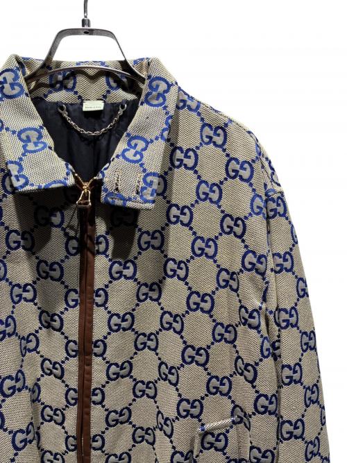 GUCCI（グッチ）GUCCI (グッチ) GGロゴジャケット ベージュ サイズ:48の古着・服飾アイテム