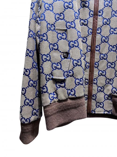 GUCCI（グッチ）GUCCI (グッチ) GGロゴジャケット ベージュ サイズ:48の古着・服飾アイテム