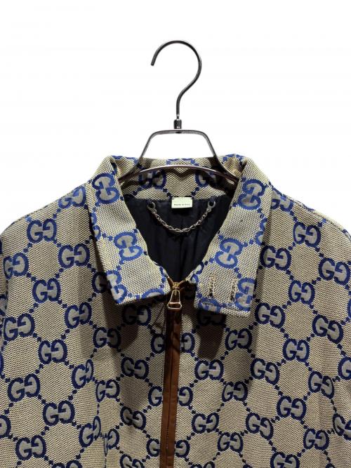 GUCCI（グッチ）GUCCI (グッチ) GGロゴジャケット ベージュ サイズ:48の古着・服飾アイテム