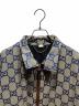 中古・古着 GUCCI (グッチ) GGロゴジャケット ベージュ サイズ:48：180000円