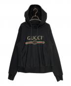 GUCCIグッチ）の古着「ロゴパーカー」｜ブラック