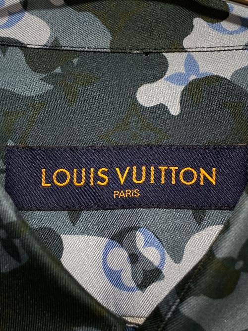 LOUIS VUITTON（ルイ ヴィトン）LOUIS VUITTON (ルイ ヴィトン) カモフラージュシャツ ブルー サイズ:Lの古着・服飾アイテム