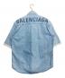 BALENCIAGA (バレンシアガ) デニムシャツ インディゴ サイズ:39：50000円