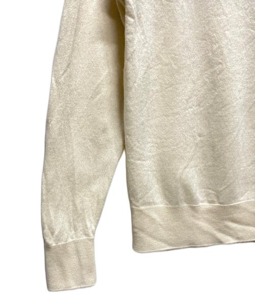 MONCLER（モンクレール）MONCLER (モンクレール) フロントロゴウールニット ホワイト サイズ:Sの古着・服飾アイテム