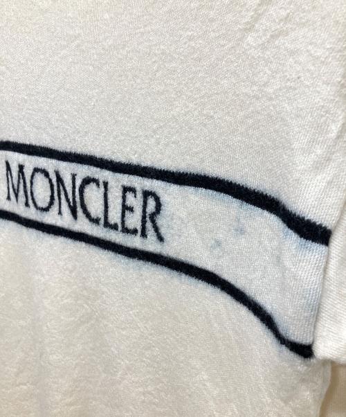 MONCLER（モンクレール）MONCLER (モンクレール) フロントロゴウールニット ホワイト サイズ:Sの古着・服飾アイテム